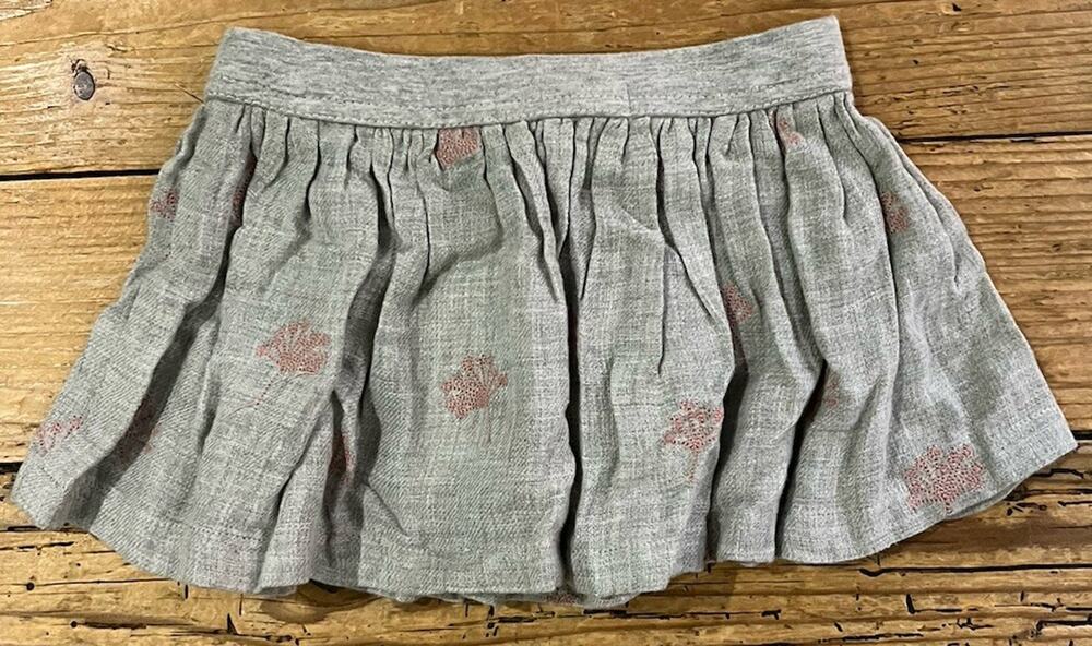 Mini & Maggie Baby Girl Grey Skirt Size 12M NWT